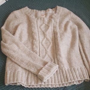 Target cream colored knit sweater